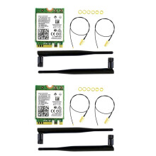 2X Waveshare AC8265 Wireless NIC Module for Jetson (B01) Onboard 2.4G/5GHz Dual Band WiFi 4.2 IPEX Connector