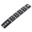 2X BRACCIALE BRACCIALETTO REGOLABILE CUOIO NERO CON Borchie 5