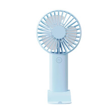 (Blue) Mini Handheld Fan with Phone Stand Portable USB Desk Fan 3 Speeds Quiet Small Personal Fan for Office Travel Outdoor Summer Gift