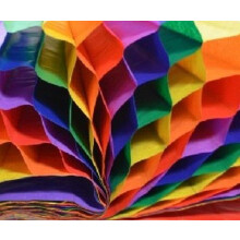 Regnbue 3D silkepapir 23x33cm