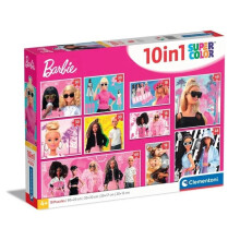 Puslespil 10 i 1 Super Farve Barbie