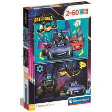 Puslespil 2x60 Super Color Batwheels