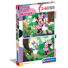 Puslespil 2x60 Super Color Minnie