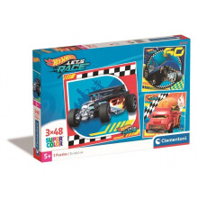 Puslespil 3x48 Super Color Hot Wheels