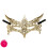 Diskret guld glamour blondemaske 1