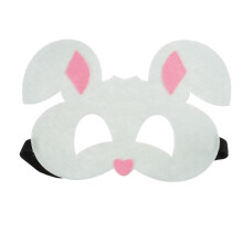 Filtmaske af dyremotiv - kanin