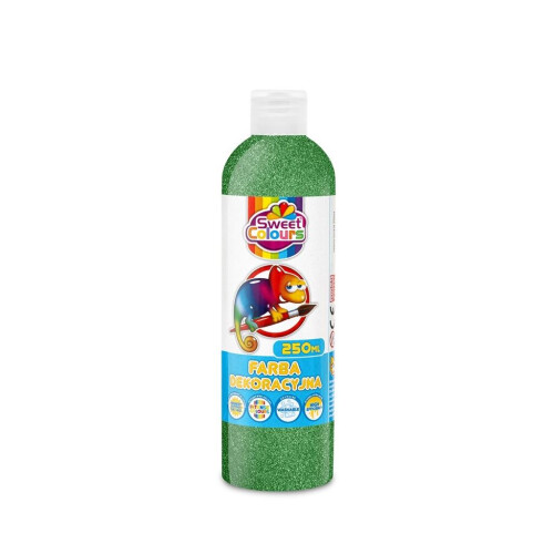 Dekorativ glittermaling grøn 250ml
