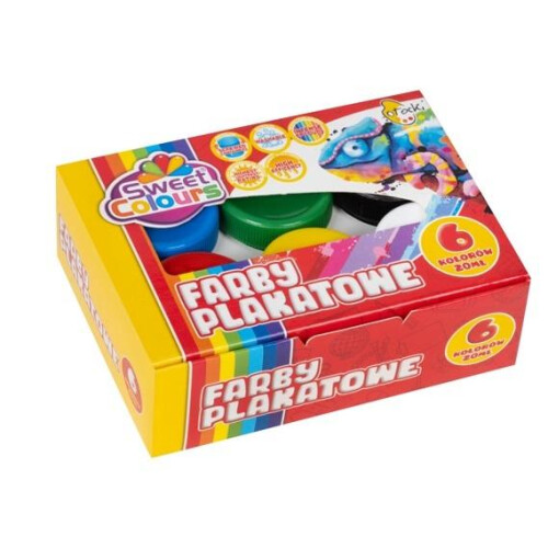 Plakatmaling 6 farver 20 ml