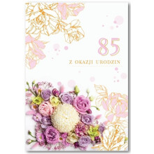 Fødselsdag 85 lykønskningskort