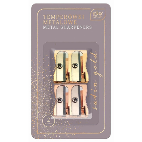 Metalspidser 2 stk. Satin Gold