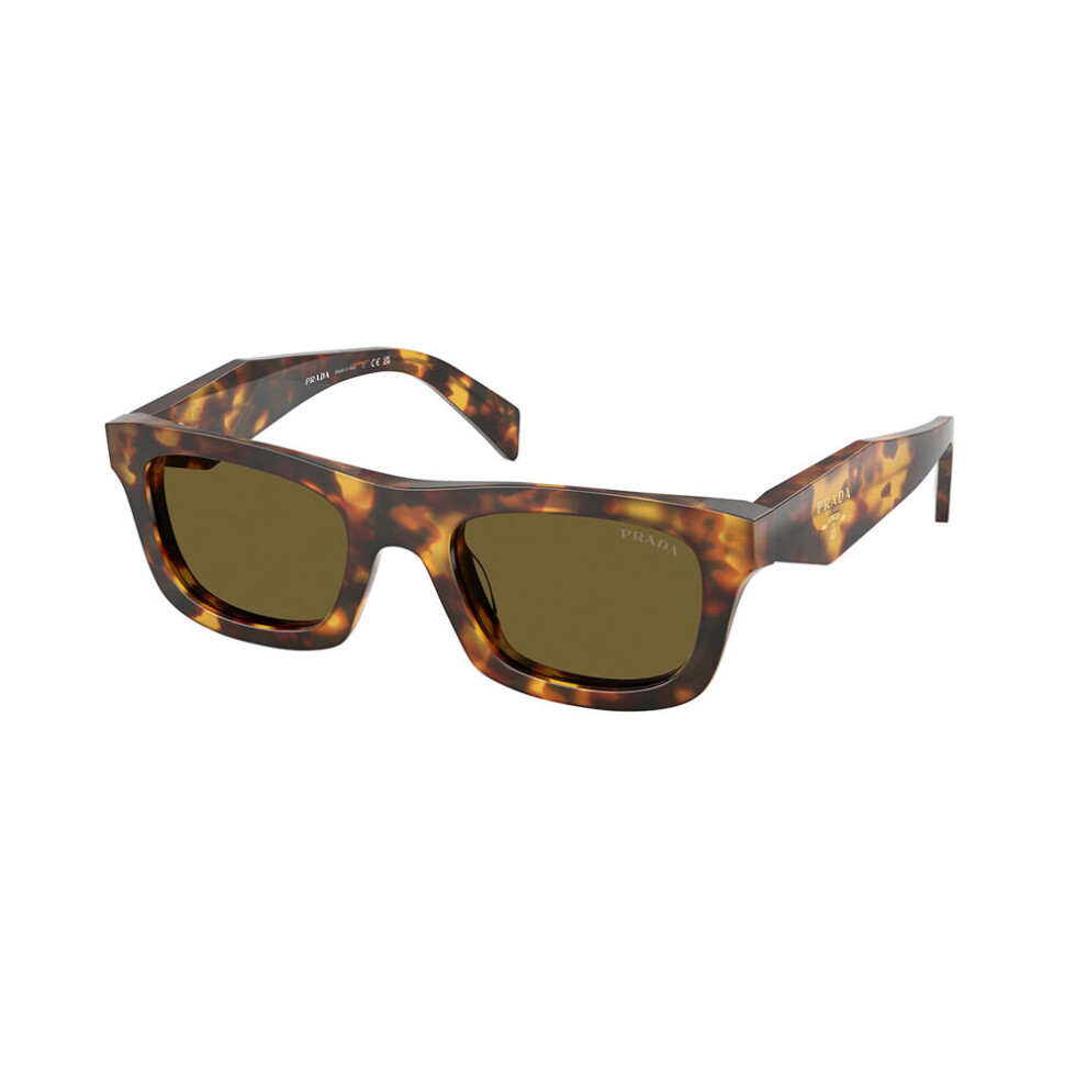 Prada Woman Sunglass PR C06S - Frame color: Honey Tortoise, Lens color: Dark Brown - Image 3
