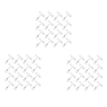 48Pcs Clear Sign Clips Plastic Clip Sign Holder Stand, Swivel Price Clips Clothing Rack Signs Tag Clothing Rack Signs