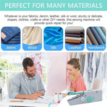 Macchina da Cucire Portatile per Principianti, Cucitrice Portatile con Kit di Cucito per Casa, Viaggi e DIY