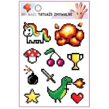 Midlertidige tatoveringer til børn Pixels
