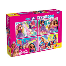 Dobbeltsidet puslespil Maxi 4x48 Barbie