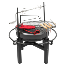 KCT Outdoor BBQ Grill and Rotisserie with Tool Set