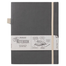 Bookaroo Notesbog Stor - Grå