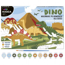 Maleri efter tal - KIDEA Dinosaurer