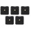 5X Clock Movement Mechanism with White Hour Minute Red Second Hand DIY Tools Kit 1