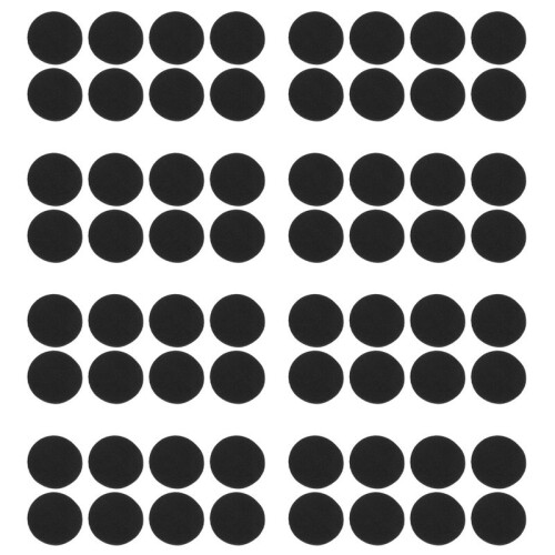 32 Pair 60mm Replacement Ear Foam Earphone Pad Covers for Headset Headphone Black