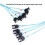 4PCS  3.0 6Gbps Straight Elbow Thin Replacement for Server NAS PC SSD Hard Drive HDD Backplane Sas Data Wire 5