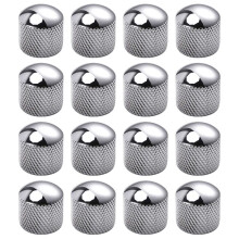 16X Guitar Dome Control Knöpfe für  Tele Ersatz, Silber