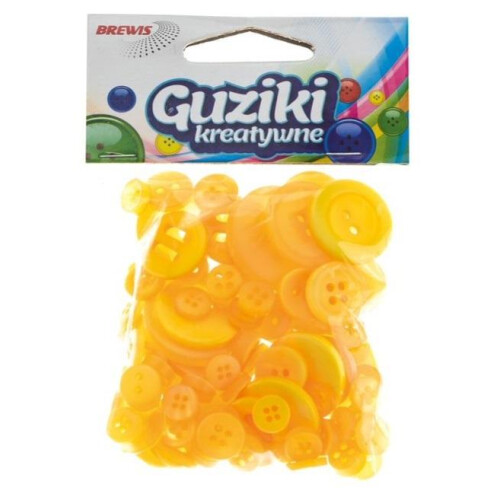 Kreative knapper gule 40g