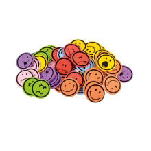 Smiley skumklistermærker 50 stk.