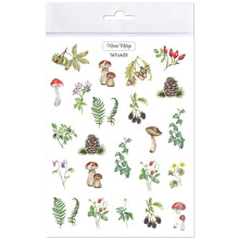 Midlertidige tatoveringer med skovbotaniske motiver