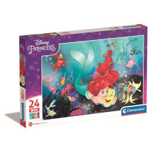 Puslespil 24 Maxi Super Color Disney Lille Memaid