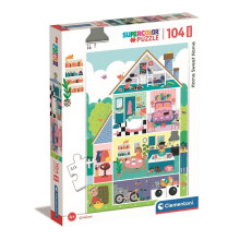 Puslespil 104 Maxi Super Color Hjem, kære hjem