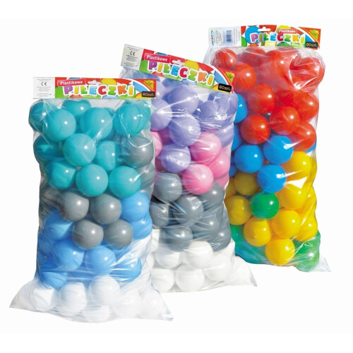 Poolbolde 7 cm 80 stk. MIX