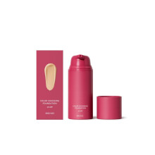 Natural Color Temperature Adjusting Foundation Liquid, Face Skin Tone Even Soft Finish, Long-Lasting Shiny Fine Clear Liquid Foundation 30ml