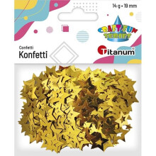Konfettistjerner Guld 14g