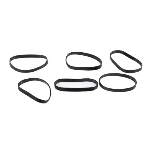 2000St Svart Elastiskt Gummiband för HåR Kvinnlig Flicka Present 2