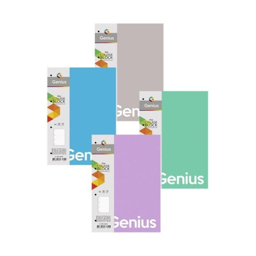 Genius 2 ASTRA spiralnotesbog A4/80K kvadreret