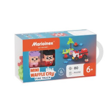Mini vaffelblokke 80 dele brandstation