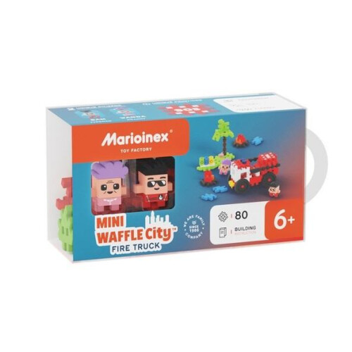 Mini vaffelblokke 80 dele brandstation