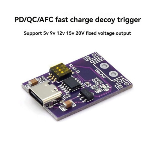 5Pcs Type-C QC PD2.0 PD3.0 to  Spoof Fast Charge Trigger Poll Detector USB-PD Notebook Power Supply Change Board 2
