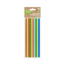 Regnbue papirsugerør MIX 197x6mm 24 stk