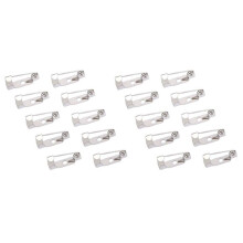 100Pcs Pins Epingles de Broche Epingles de Surete 15mm pour DIY Broche / Badge Ou D'Autres Projets D'Artisanat