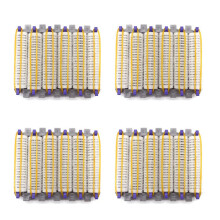 Klein Größe 96 Teile Salon Nylon Haken & Loop Locken Wickler Set Haar Wurzel Dauerwelle Stangen Locken Wickler mit Clips & Gummi Bändern