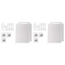 2pcs 3.5 Inch HDD Hard Drive Cage 8X3.5 Inch HDD Cage Rack DIY Hard Disk Case for BTC Mining Computer Storage Expansion