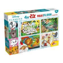 Disney. Dobbeltsidet Maxi Puslespil 4x48 stk.