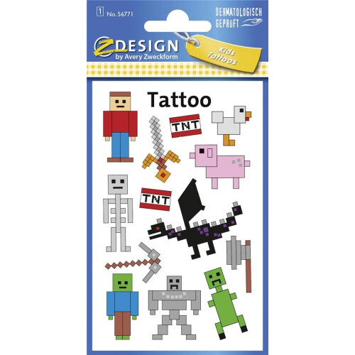 Tatoveringer til børn - Pixels