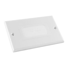 4 Pack Flexible Rubber Wall Grommet Insert with Decorator Wall Plate, 1-Gang Pass Through Plate for Low-Voltage Cables