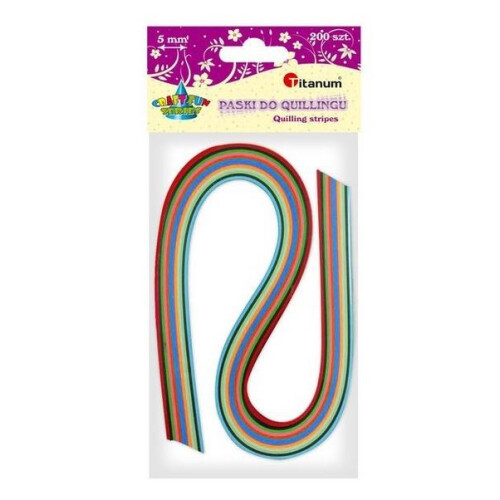 Quillingstrimler 5mm mix 200 stk.