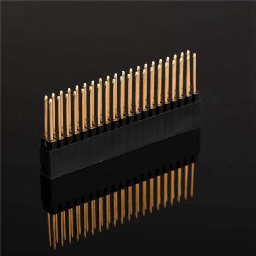 40PCS,2X20(40 Pin) Extra Tall Female 0.1 Inch Pitch Stacking Header for Raspberry Pi A+/B+/Pi 2/Pi 3 Extra Tall Header 2