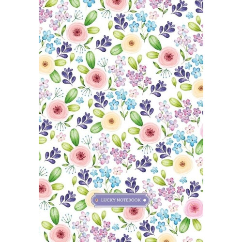 Dekorativ notesbog 143x210/96K ternede blomster FRESH