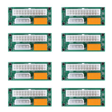 8 Pack Dual PSU Multiple Power Supply Adapter,Add2Psu ATX 24 Pin to  4Pin Connector for BTC Miner